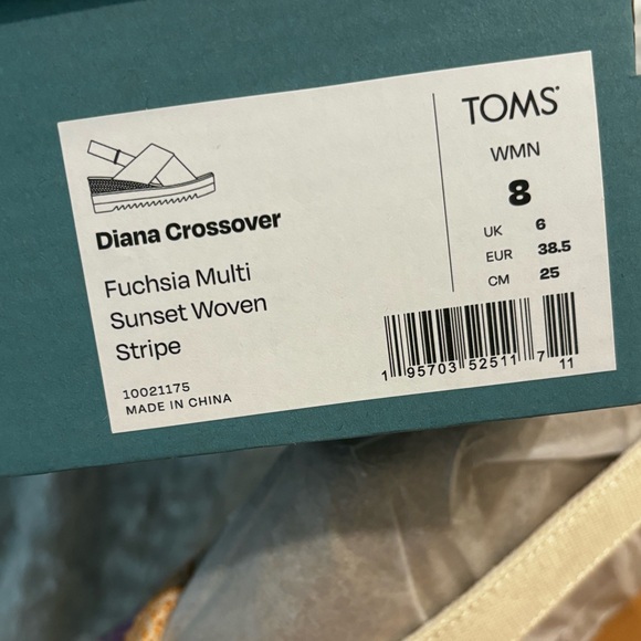 TOMS Diana Crossover Sandal Size 8 - Picture 9 of 9